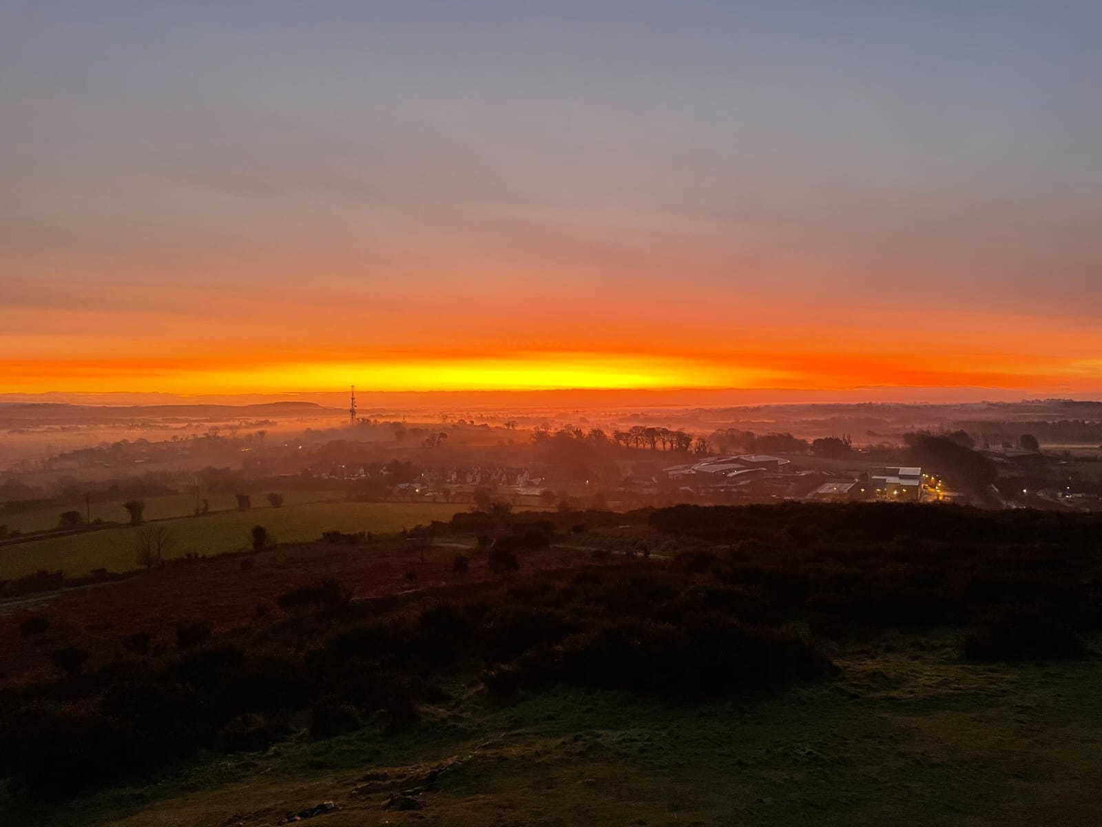 Sunset near The Cracked Hen